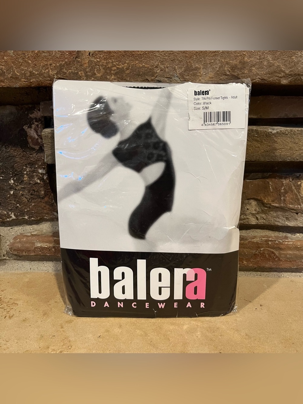 balera Dancewear T95 Pro Fishnet Black Tights Size S/M
